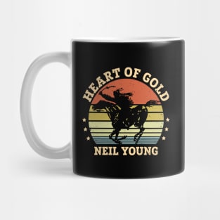 Vintage Neil Young// Heart Of Gold Mug